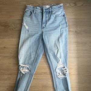 Abercrombie Skinny High Rise Light Wash Jeans